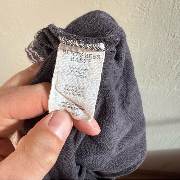 Burt's Bees Baby Organic Cotton Pajama Pants Snowflake Print Size Large - Picture 4 of 5